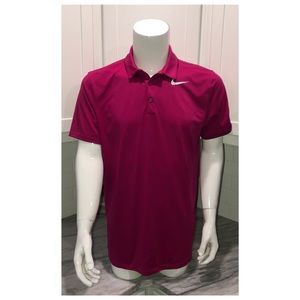 Nike Golf Dri Fit Polo Shirt Medium M Pink NWOT
